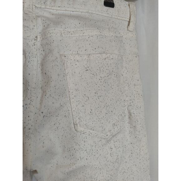 John Elliott season nine white button fly jeans Japan distressed splatter skinny - Picture 9 of 12